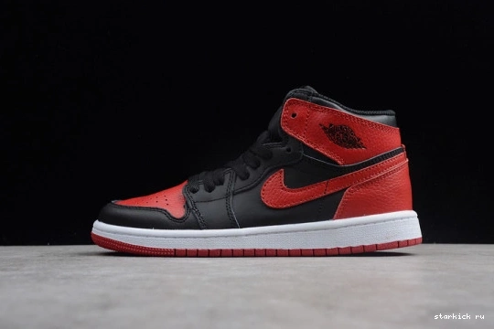 Red  555088 Banned 001 001  Bred Jordan 555088 High Black OG Retro 1 Air Kid Kids 0918